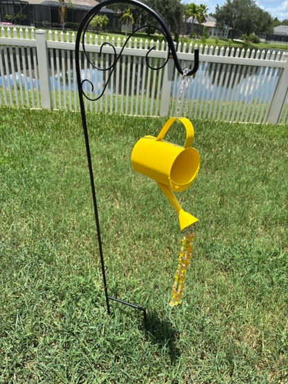 Yellow Watering Can Garden Display