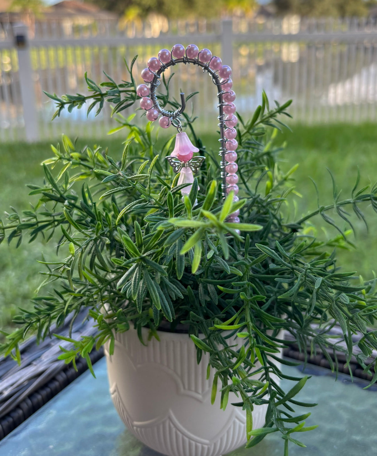Light Pink Fairy Plant Stake