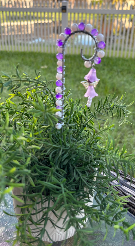 Purple_White Fairy Plant Stake