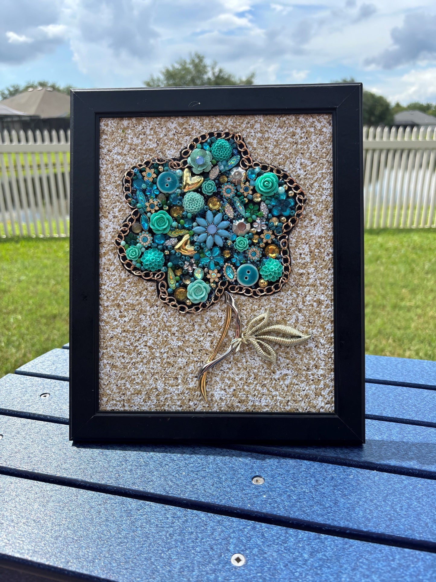 Teal Flower