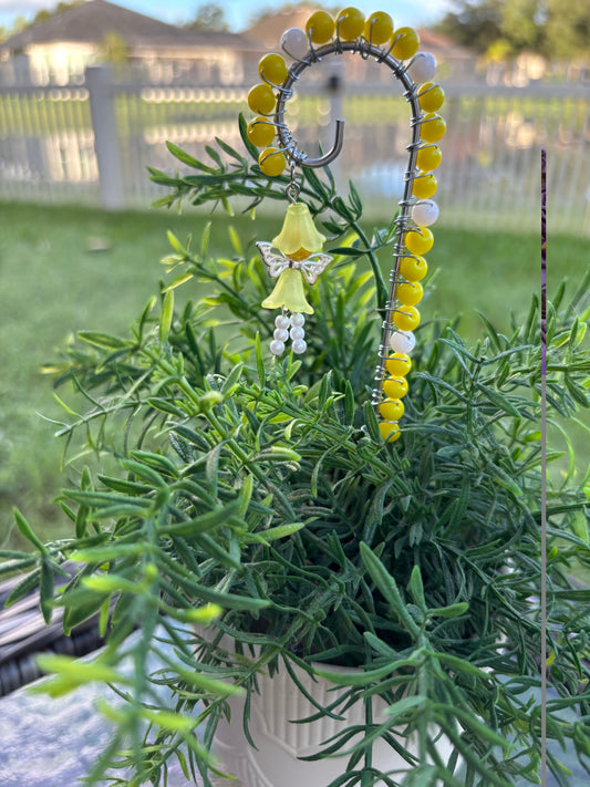 Yellow Fairy Plant Stake